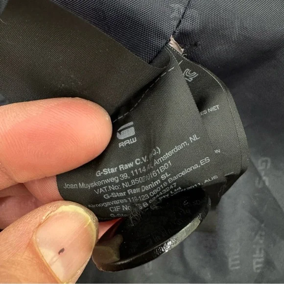 G Star Raw Denim black Canvas Field Just the Product Jacket Sz Large black - Picture 12 of 13